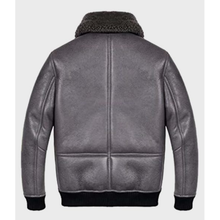 Robinson Grey Shearling Leather Jacket