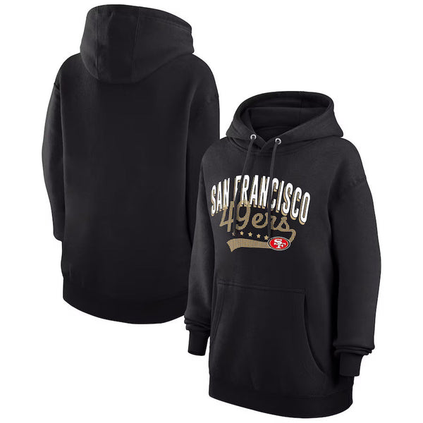 San Francisco 49ers Black Filigree Logo Fleece Hoodie