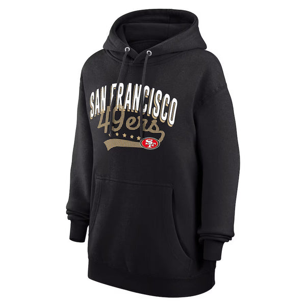 San Francisco 49ers Black Filigree Logo Fleece Hoodie