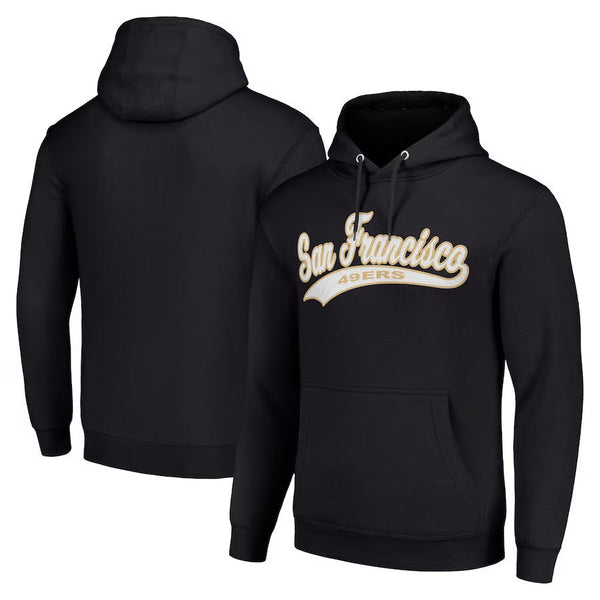 San Francisco 49ers Starter Black Tailsweep Fleece Hoodie