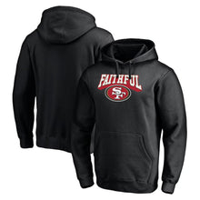 San Francisco 49ers Black Faithful Fitted Fleece Hoodie