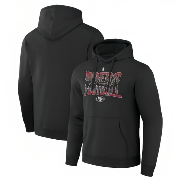 San Francisco 49ers Football Team Black Fleece Hoodie