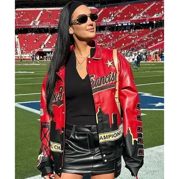 Super Bowl LVIII Claire Kittle SF 49ers Jacket