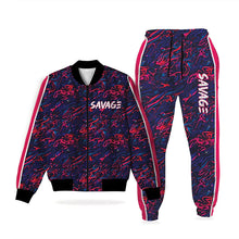 Savage Print Fleece Tracksuit