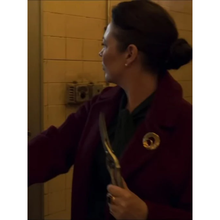 Secret Invasion Olivia Colman Maroon Coat