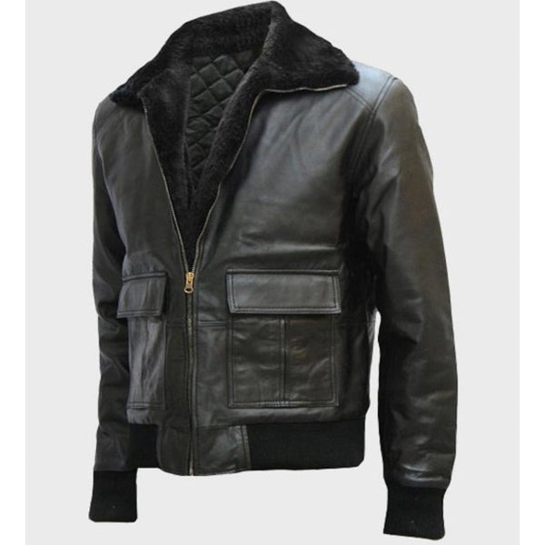 Shaun Black Shearling Leather Jacket