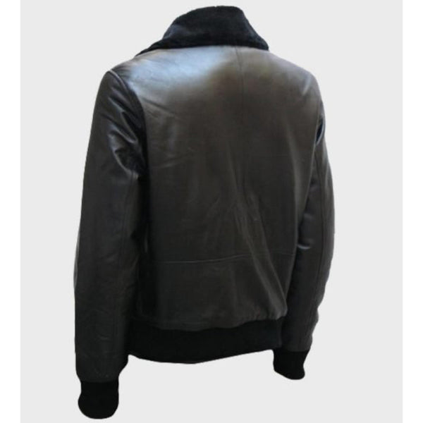 Shaun Black Shearling Leather Jacket