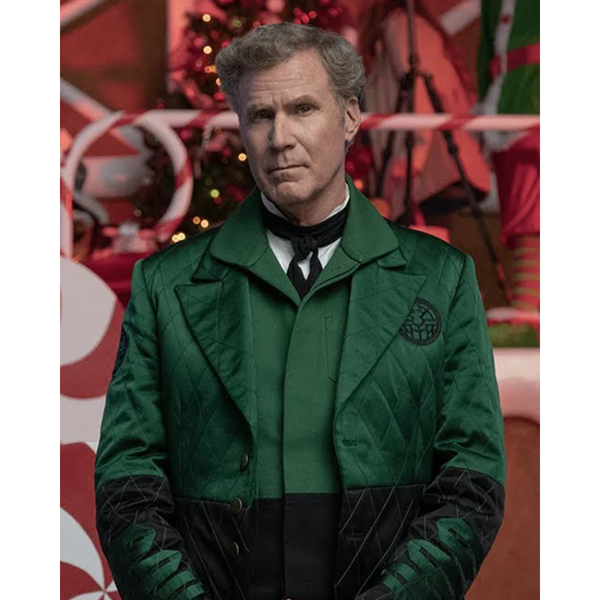 Spirited Will Ferrell Green Coat