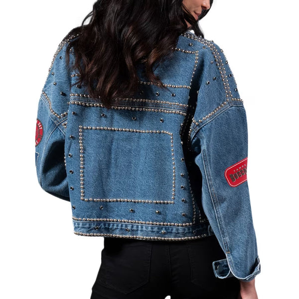 NFL Tampa Bay Buccaneers Blue Denim Jacket