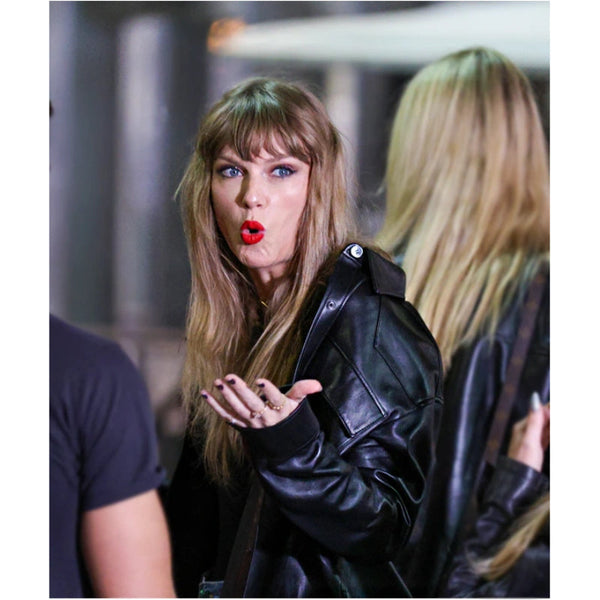 Taylor Swift Black Leather Jacket