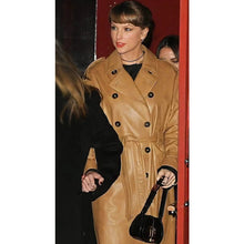 Taylor Swift Leather Trench Coat