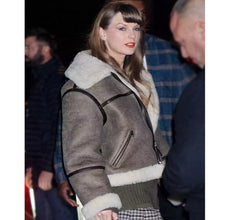 Taylor Swift Brown Shearling Jacket