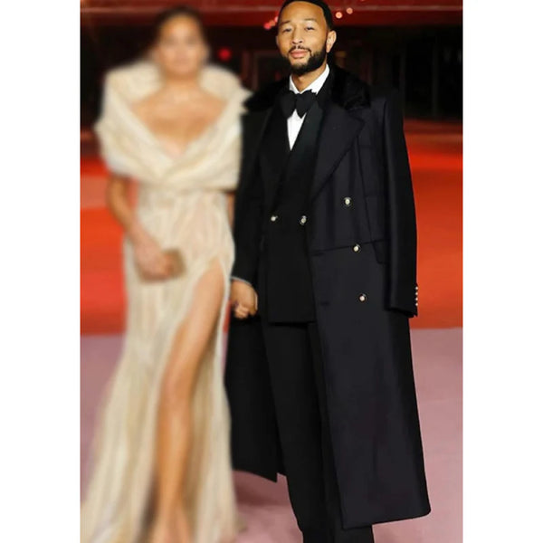 The Academy Gala John Legend Black Coat