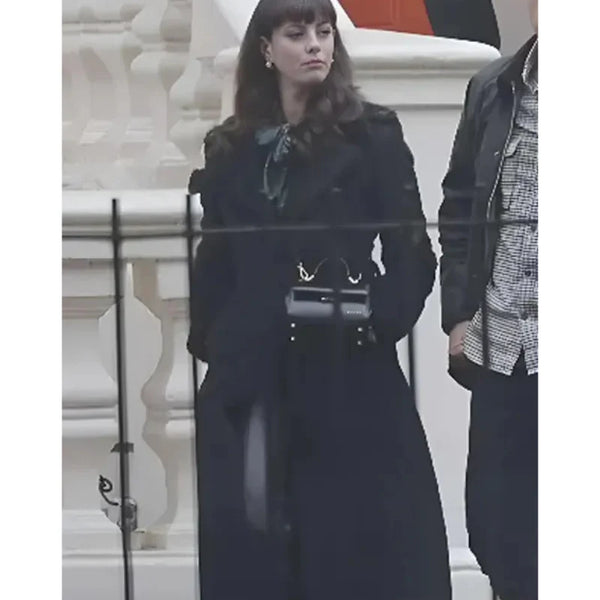 The Gentlemen Kaya Scodelario Black Coat