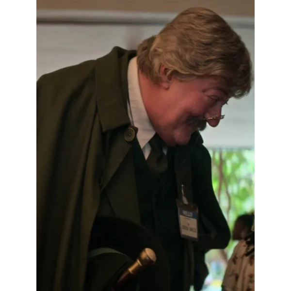 The Sandman 2022 Stephen Fry Green Trench Coat