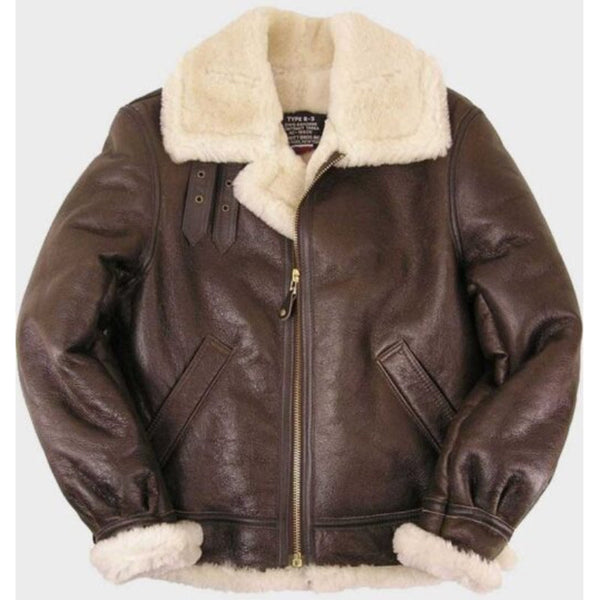 Thomas Brown Shearling Leather Jacket