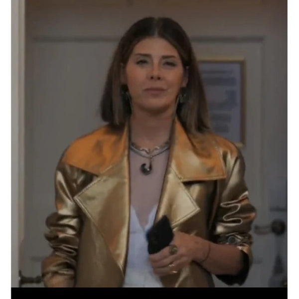 Upgraded Marisa Tomei Leather Coat