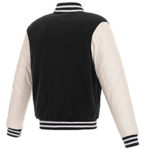 Miami Dolphins White & Black Bomber Jacket