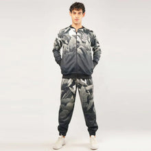 White Tiger Print Fleece Tracksuit