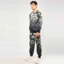 White Tiger Print Fleece Tracksuit