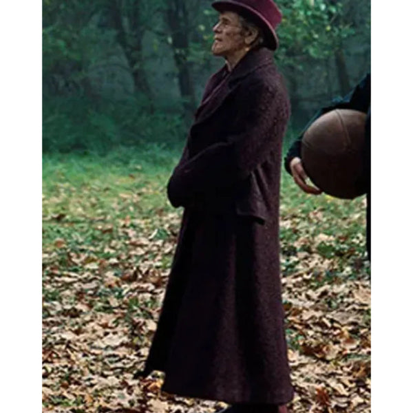 Willem Dafoe Poor Things Long Coat