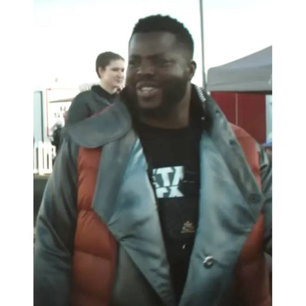 Winston Duke The Fall Guy Grey Coat