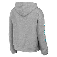 Miami Dolphins Printed Logo Grey Fleece Hoodie