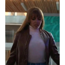 Wild Cards Vanessa Morgan Brown Leather Jacket