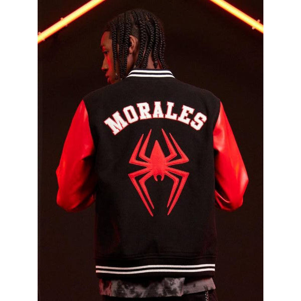 Across The Spider-Verse Miles Morales Varsity Jacket