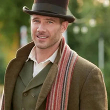 A Magical Christmas Village Luke Macfarlane Brown Coat