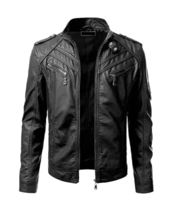Black Quilted Leather Jackets