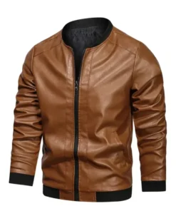 Brown leather Jacket for men