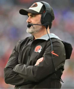 Cleveland Browns 2025 Coach Kevin Stefanski Black Jacket