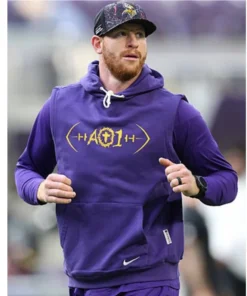 Vikings 2025 Purple Fleece Sleeveless Hoodie