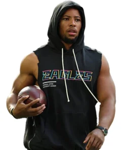 Saquon Barkley Eagles Sleeveless Hoodie