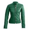 Green Biker Jacket