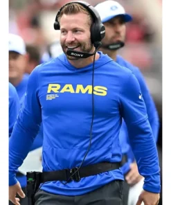 Sean McVay Los Angeles Rams 2025 Blue Hoodie