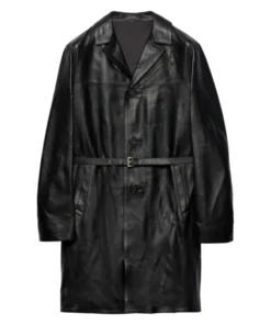 Prada Nappa Leather Trench Coat