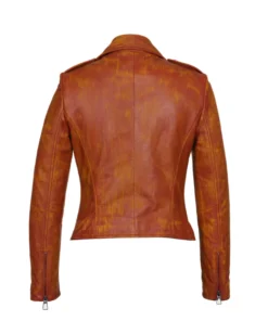 Rust Brown Biker Genuine Leather Jacket