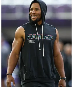 Saquon Barkley Eagles Crucial Catch Sleeveless Hoodie